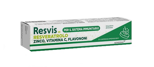 RESVIS XR ALFASIGMA 20 COMPRESSE EFFERVESCENTI DA 4 G - Farmaunclick.it