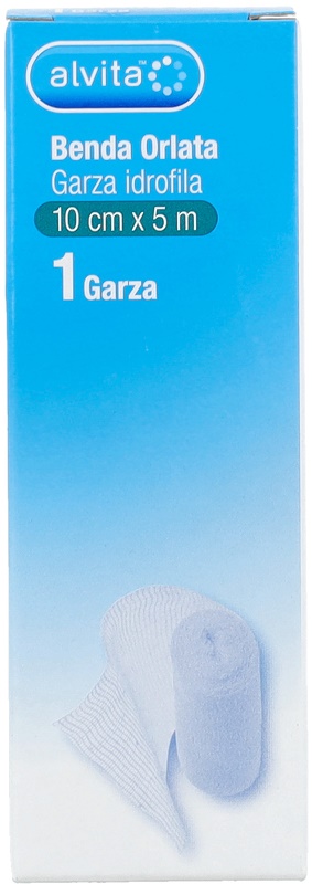 BENDA ORLATA GARZA IDROFILA ALVITA 10X500CM - Farmaunclick.it