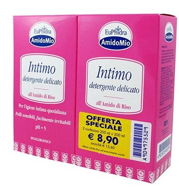 EUPHIDRA SCHIUMA INTIMA DETERGENTE 200 + 200 ML - Farmaunclick.it