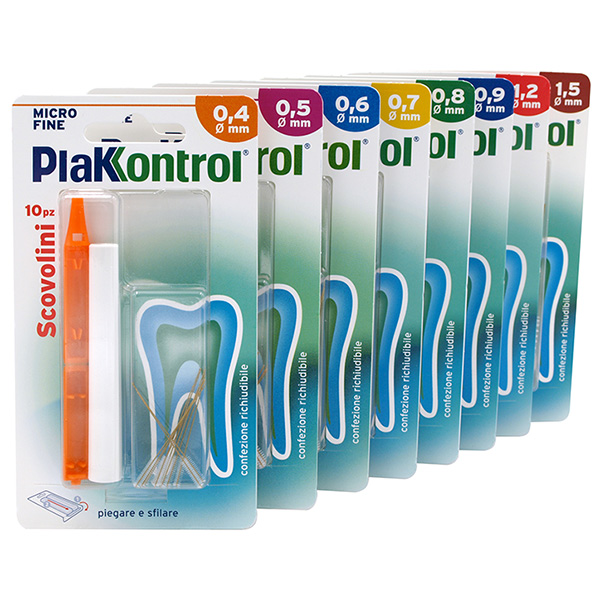 PLAKKONTROL MINIGRIP SCOVOLINO 0,6 MM 10 PEZZI - Farmaunclick.it