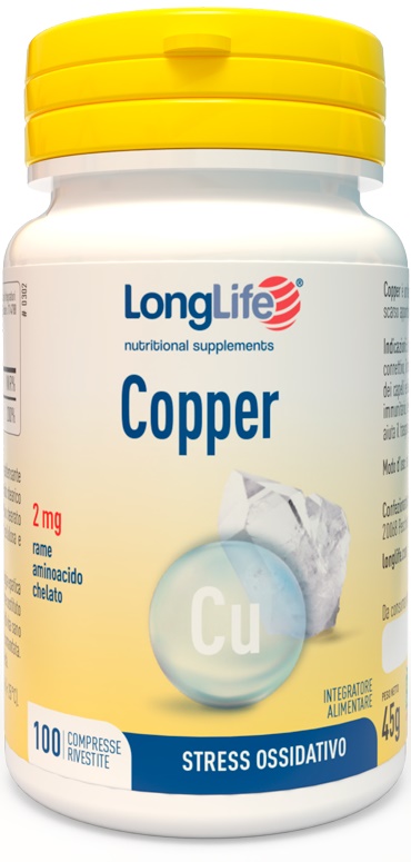 LONGLIFE COPPER 2 MG 100 COMPRESSE - Farmaunclick.it