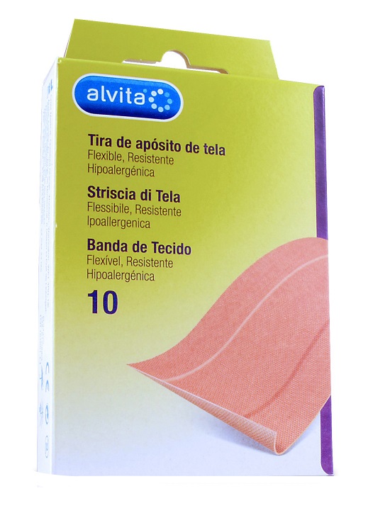 CEROTTO IN STRISCIA DI TELA ALVITA 10 X 6 CM 10 PEZZI - Farmaunclick.it