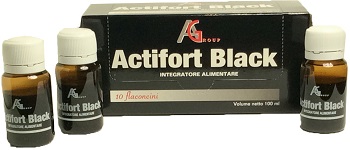 ACTIFORT BLACK 10 FLACONCINI 10 ML - Farmaunclick.it