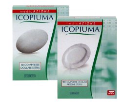 ICOPIUMA GARZA COMPRESSA OCULARE DI COTONE 10 PEZZI - Farmaunclick.it