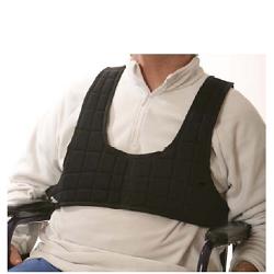 CINTURA PETTORALE PER CARROZZELLA MODELLO COMPLETO DI BRETELLAGGIO VERTICALE IN COTONE 100%. CINTURA DI SOSTEGNO E ANTISCIVOLAMENTO PER PAZIENTI COSTRETTI ALLA CARROZZELLA - Farmaunclick.it