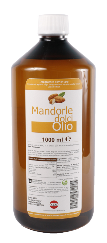 MANDORLE DOLCI OLIO 1000 ML - Farmaunclick.it
