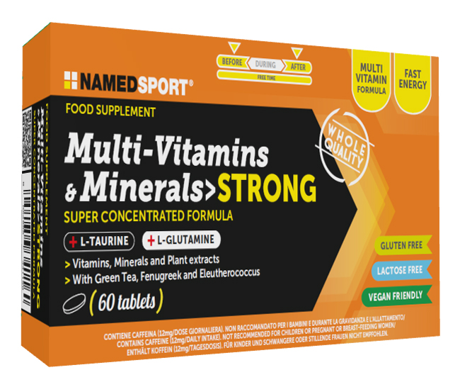 MULTI-VITAMINS&MINERALS STRONG 60 COMPRESSE - Farmaunclick.it