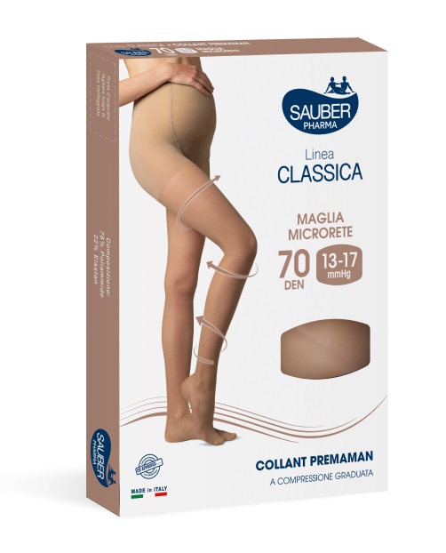 SAUBER COLLANT PREMAMAN 140 DENARI MAGLIA MICRORETE NEUTRO BEIGE 5 LINEA CLASSICA - Farmaunclick.it