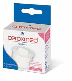 CEROTTO ADESIVO IN ROCCHETTO CEROXMED IN TESSUTO NON TESSUTO AERATO IPOALLERGENICO BIANCO 500X2,5 CM 1 PEZZO - Farmaunclick.it