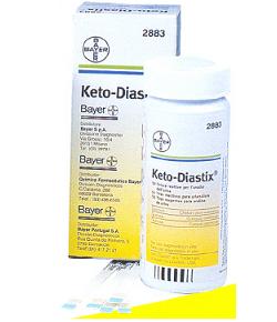 STRISCE MISURAZIONE GLICOSURIA E CHETONURIA KETODIASTIX 50 PEZZI - Farmaunclick.it