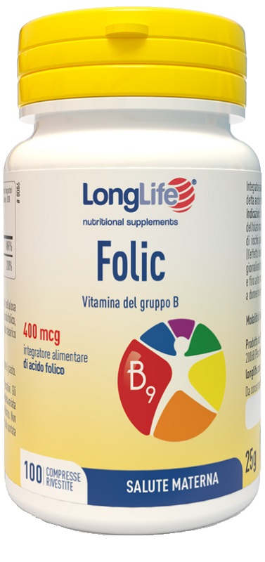 LONGLIFE FOLIC 400 MCG 100 COMPRESSE - Farmaunclick.it