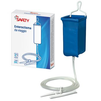 ENTEROCLISMA DA VIAGGIO KLISTER IN GOMMA CON CANNULA ANALE EVAGINALE 2 LITRI - Farmaunclick.it