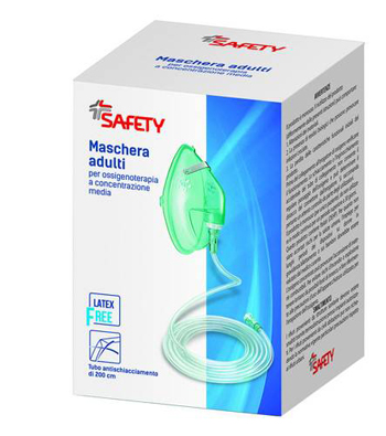 MASCHERA PER OSSIGENOTERAPIA CON TUBO 200CM - Farmaunclick.it