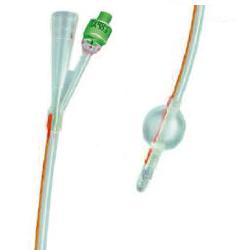 CATETERE FOLEY IN SILICONE TRASPARENTE A 2 VIE CON PALLONCINO 5-10ML DIAMETRO CH14 4,66MM LUNGHEZZA 40CM - Farmaunclick.it