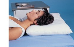 CUSCINO CERVICALE CERVISAN ANTIALLERGICO CON IMBOTTITURA SILICONATA. SIA LA FODERA TRASPIRANTE CHE LA SAGOMA SONO ANTIALLERGICHE, ANTIBATTERICHE E ANTIMICOTICHE - Farmaunclick.it