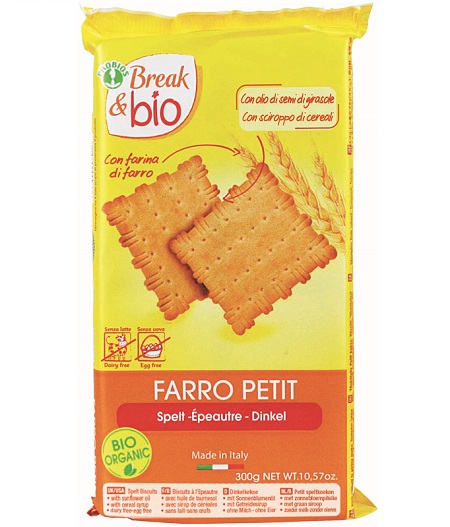 BREAK & BIO BISCOTTI FARRO PETIT 100% 300 G SENZA UOVA - Farmaunclick.it