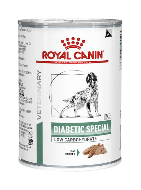 VETERINARY HEALTH NUTRITION WET DOG DIABETIC SPECIAL LOW CARBOHYDRATE 410 G - Farmaunclick.it