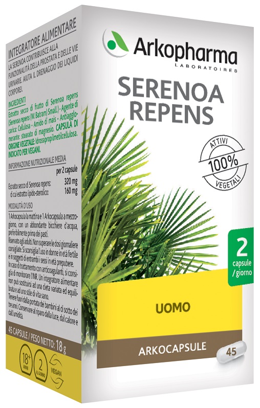 SERENOA REPENS 45 VEGI CAPSULE - Farmaunclick.it