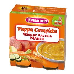 PLASMON OMOGENEIZZATO PAPPE MANZO VERDURA PASTINA 190 G X 2 PEZZI - Farmaunclick.it