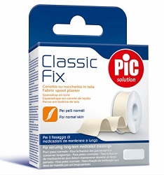 CEROTTO IN ROCCHETTO PIC CLASSIC FIX TELA BIANCO 2,5X500 CM FUSTELLA - Farmaunclick.it