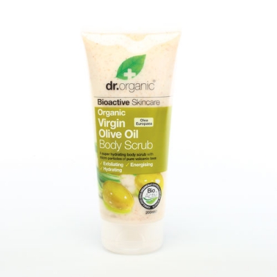 DR ORGANIC VIRGIN OLIVE OIL OLIO DI OLIVA BODY SCRUB CORPO 200 ML - Farmaunclick.it