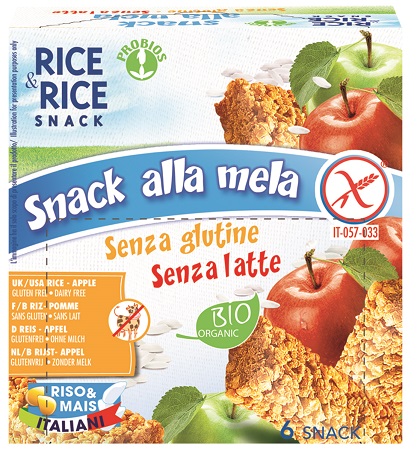 RICE&RICE SNACK DI RISO ALLA MELA 6 X 21 G - Farmaunclick.it