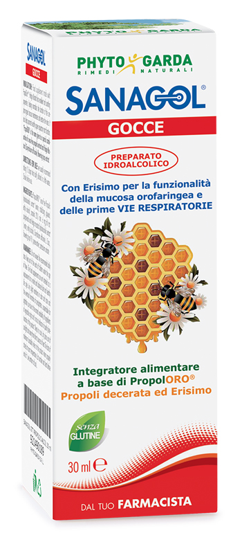SANAGOL GOCCE PROPOLI ESTRATTO IDROALCOLICO 30 ML - Farmaunclick.it