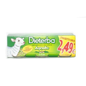 DIETERBA OMOGENEIZZATO AGNELLO 3 PEZZI 80 G - Farmaunclick.it