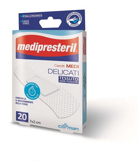 CEROTTO MEDIPRESTERIL DELICATI MISURA 7X2CM 20 PEZZI - Farmaunclick.it