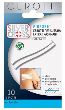 CEROTTO SILVER CROSS SUT AIRPORE 6,4X108 10 PEZZI - Farmaunclick.it