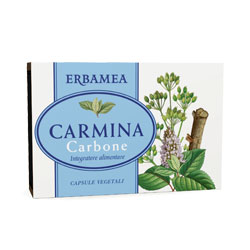 CARMINA CARBONE 24 CAPSULE VEGETALI 12 G - Farmaunclick.it