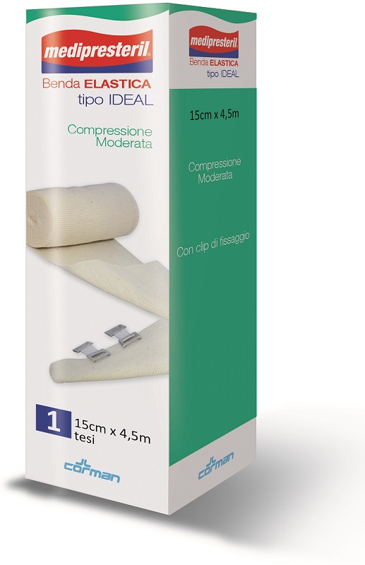 BENDA ELASTICA MEDIPRESTERIL IDEAL CM15X45MT - Farmaunclick.it