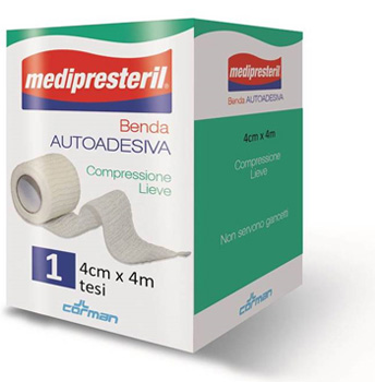 BENDA ADESIVA MEDIPRESTERIL 4X400CM - Farmaunclick.it