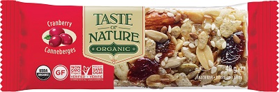 TASTE OF NATURE BARRETTA AI CRANBERRIES BIO VEGAN 40 G - Farmaunclick.it