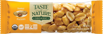 TASTE OF NATURE BARRETTA ALLE ARACHIDI BIO VEGAN AD ALTO CONTENUTO DI FIBRE 40 G - Farmaunclick.it