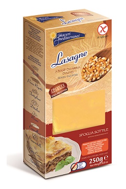 PIACERI MEDITERRANEI PASTA FARINA MAIS LASAGNE 250 G - Farmaunclick.it