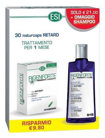 ESI KIT RIGENFORTE CAPSULE 30 NATURCAPS + FLACONE SHAMPOO 200 ML OMAGGIO - Farmaunclick.it