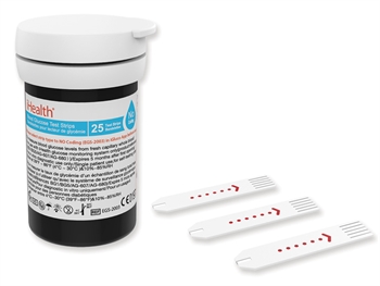 STRISCE GLICEMIA PER GLUCOMETRI IHEALTH 25 PEZZI - Farmaunclick.it