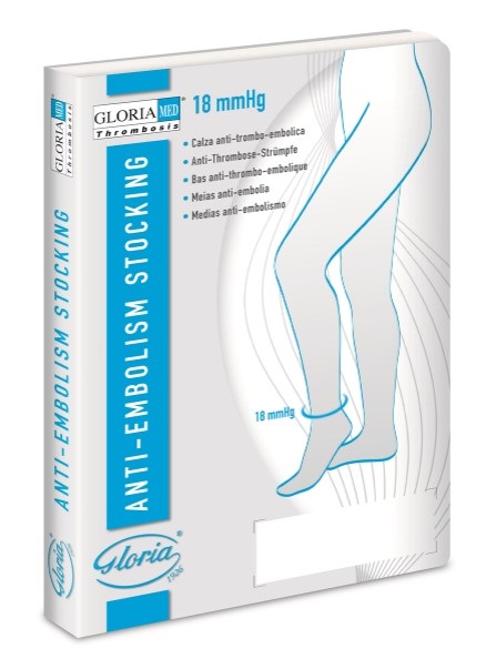 GLORIAMED THROMBOSIS 18 PUNTA CHIUSA CON FORO D'ISPEZIONE TUTTA COSCIA AUTOREGGENTE CORTO MISURA L 1 PAIO - Farmaunclick.it