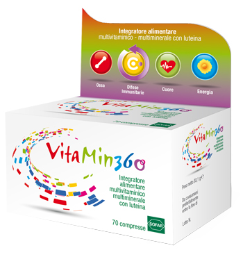 VITAMIN 360 MULTIVITAMINICO MULTIMINERALE 70 COMPRESSE ASTUCCIO 93,10 G - Farmaunclick.it