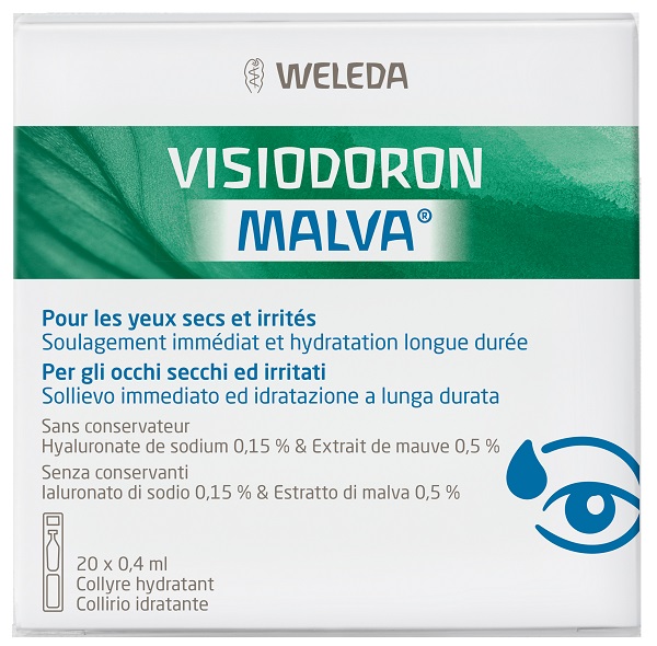 GOCCE OCULARI VISIODORON MALVA 20 MONODOSE DA 0,4 ML - Farmaunclick.it