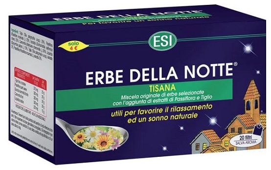 ESI ERBE DELLA NOTTE TISANA 20 FILTRI ASTUCCIO 40 G - Farmaunclick.it