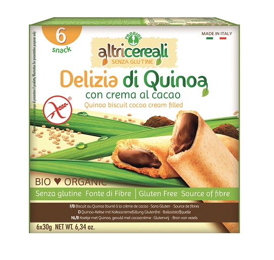 ALTRICEREALI DELIZIA QUINOA CON CREMA DI CACAO BIO 180 G - Farmaunclick.it