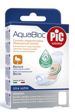 CEROTTO PIC AQUABLOC 10X12 STERILE ANTIBATTERICO 5 PEZZI - Farmaunclick.it