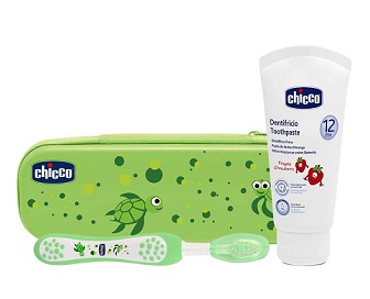 CHICCO SET DENTALE VERDE CON FLUORO - Farmaunclick.it