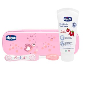 CHICCO SET DENTALE ROSA CON FLUORO - Farmaunclick.it