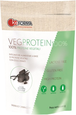 VEG PROTEIN 100% BLACK CHOCOLATE BUSTA 900 G - Farmaunclick.it