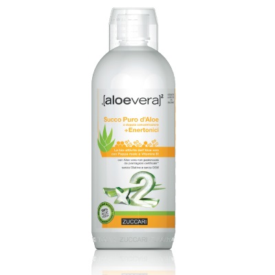 ALOEVERA2 SUCCO PURO D'ALOE DOPPIA CONCENTRAZIONE + ENERTONICI 1 LITRO - Farmaunclick.it