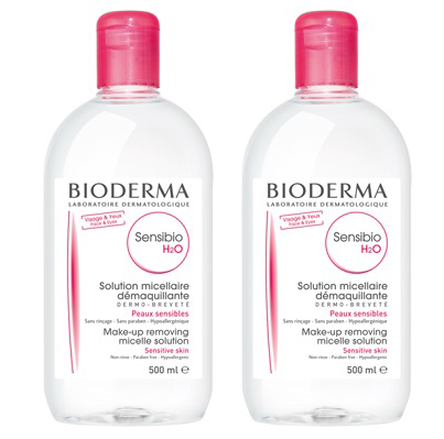 SENSIBIO H2O SOLUZIONE MICELLARE DETERTEGENTE 500ML + STRUCCANTE PELLE SENSIBILE 500 ML - Farmaunclick.it