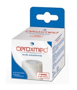 BENDA ELASTICA AUTOADERENTE CEROXMED 4 X 400 CM 1 PEZZO - Farmaunclick.it